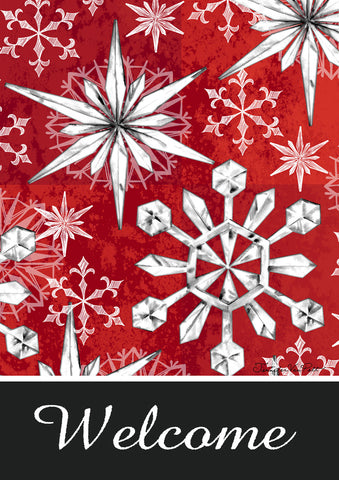Snowflake Salutations Flag image 1