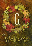 Fall Wreath Monogram G Flag image 2
