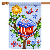 Patriotic Birdhouse Flag image 5