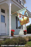 Poppies & Birdhouses Flag image 8