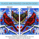 Birds n Snowflakes Flag image 9