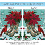 Poinsettia Boots Flag image 9