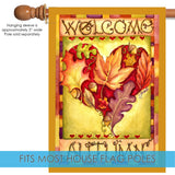 Autumn Welcome Heart Flag image 4
