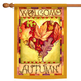 Autumn Welcome Heart Flag image 5