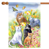 Flower Cats Flag image 5