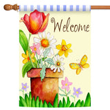 Potted Welcome Flag image 5
