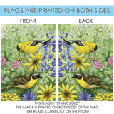 Floral Finches Flag image 9