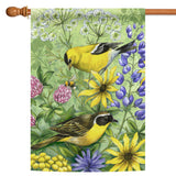 Floral Finches Flag image 5