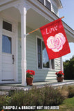 Heart Rose Flag image 8