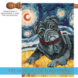 Van Growl-Black Pug Flag image 4