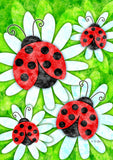 Ladybugs and Daisies Flag image 2