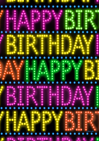 Marquee Birthday Flag image 1
