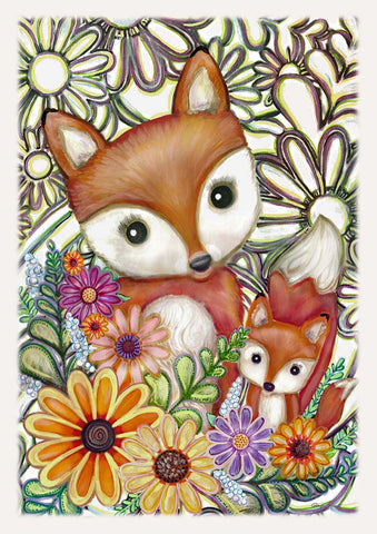 Flower Fox Flag image 1