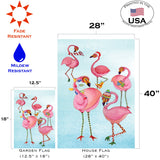 Festive Flamingo Flag image 6
