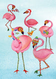 Festive Flamingo Flag image 2