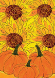 Sunflowers and Pumpkins Flag image 2