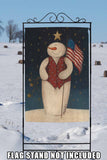 Flag Waving Snowman Flag image 8