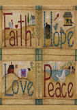 Faith Hope Love Peace Flag image 2