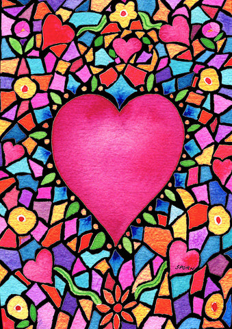 Kaleidoscope Heart Flag image 1