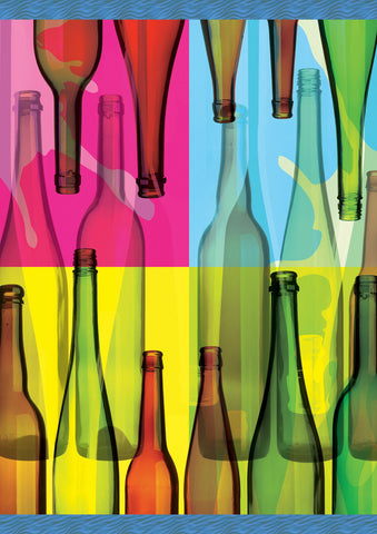 Pop Art Bottles Flag image 1