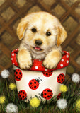 Potted Puppy Flag image 2