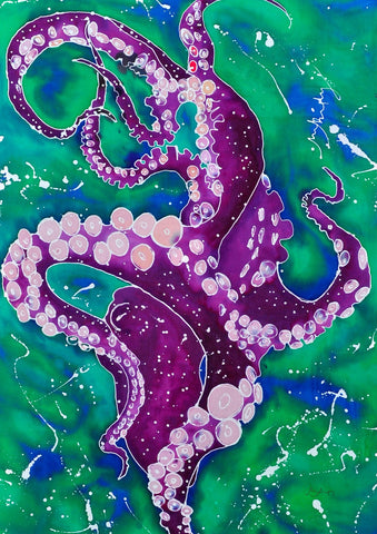 Purple Octopus Flag image 1