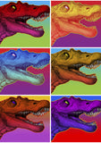 Neon Dinosaur Flag image 2