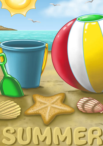 Summer Beach Ball Flag image 1