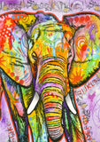 Neon Elephant Flag image 2