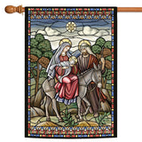 Stained Glass Nativity Flag image 5