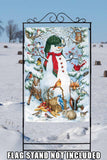 Woodland Snowman Flag image 8