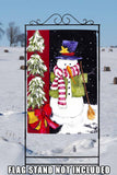 Sweeping Snowman Flag image 8