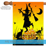 Candycorn Witch Flag image 4
