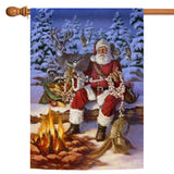 Fireside Santa Flag image 5