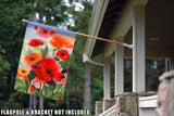 Watercolor Poppies Flag image 8