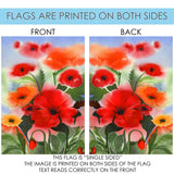 Watercolor Poppies Flag image 9