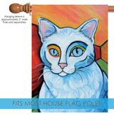 Pawcasso- White Kitty Flag image 4