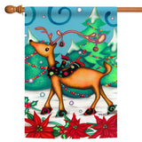 Festive Reindeer Flag image 5