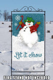 Let It Snow-Man Flag image 8