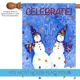 Snowman Celebration Flag image 4