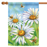 Honey Bees And Daisies Flag image 5