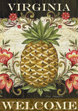 Pineapple & Scrolls-Virginia Welcome Flag image 2