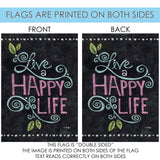 Happy Life Chalkboard Flag image 9