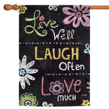 Live Laugh Love Chalkboard Flag image 5