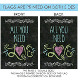 All You Need Is Love Chalkboard Flag image 9