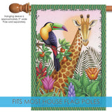 A Giraffe Toucan Share Flag image 4