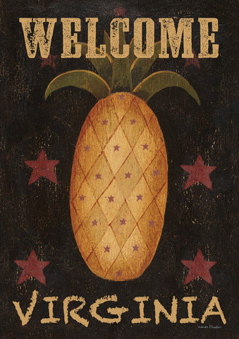 Americana Pineapple-Welcome Virginia Flag image 1