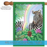 Rainbow Stripe Zebra Flag image 4