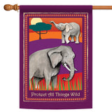 Protect Elephants Flag image 5