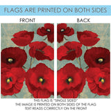 Red Painted Poppies Flag image 9